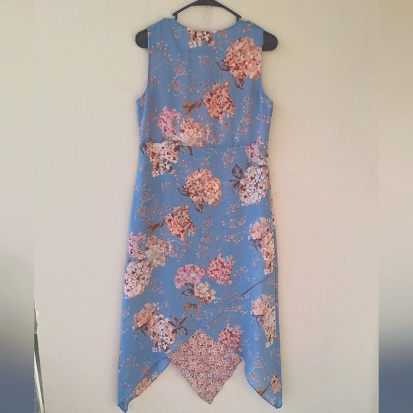 Chadwicks Floral Asymmetrical Pullover Women's Dress Size 8p - Picture 3 of 5